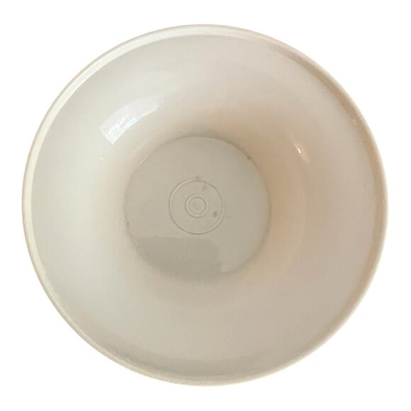 Vtg Tupperware 1531 Almond 3-Piece Pedestal Cake Stand & Chip Dip Set 7" T 10" W - Picture 8 of 12